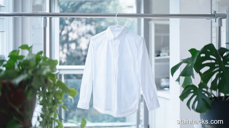 白衬衫洗完怎么晾不发黄？晾晒位置与角度的生活小常识