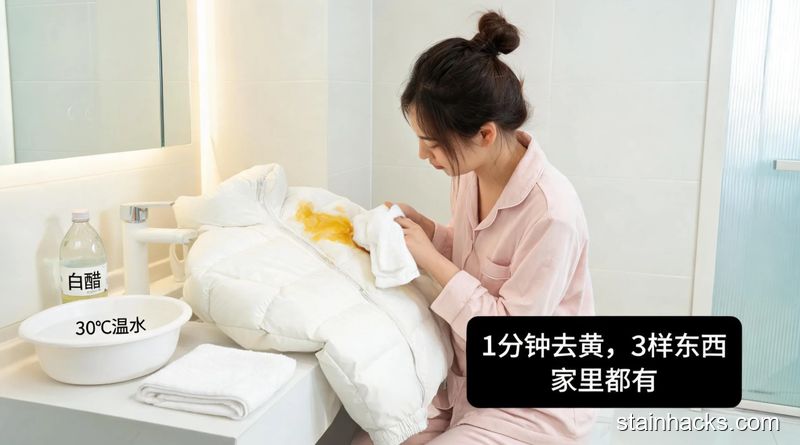 白色羽绒服发黄怎么洗白？避免越洗越黄的洗护要点