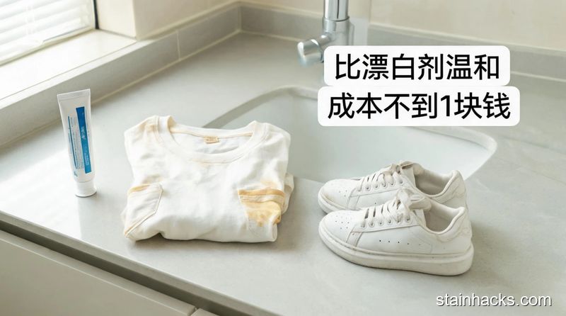 牙膏去除白衣服黄渍,比漂白剂更温和的小白鞋也能用