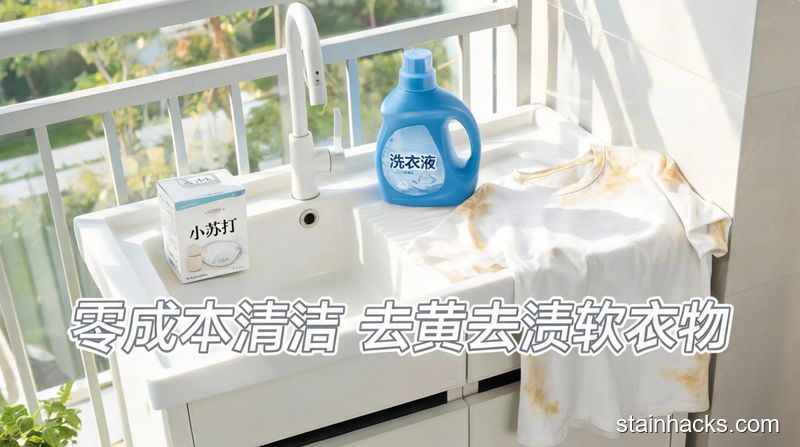 洁净生活家 小苏打洗衣服的正确用法,去黄去渍还能软化衣物