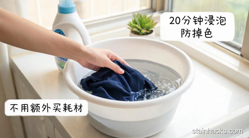 纯棉衣服防褪色小妙招,深色新衣第一次洗这么做