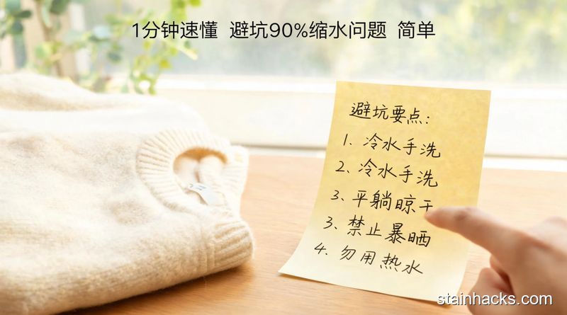 洁净生活家 羊绒衫正确洗涤方法,洗后不缩水不起球的全攻略