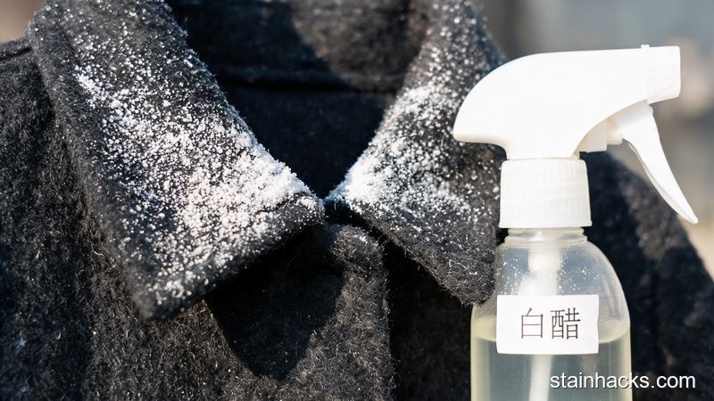 小苏打和白醋去除衣服香水残留味的步骤特写
