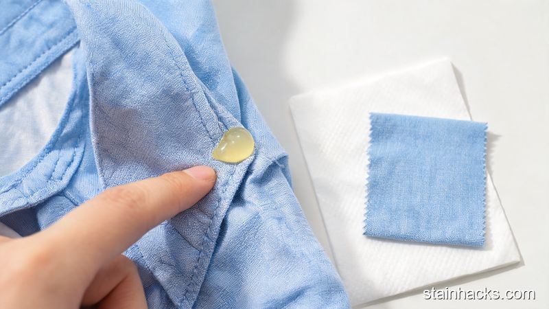 彩色衣物内侧做硫磺皂色牢度测试