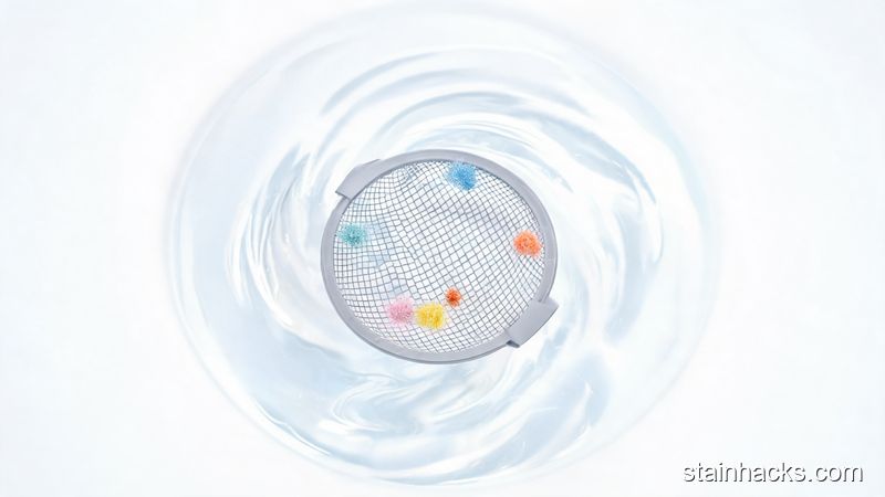 洗衣机漂浮粘毛球在水中吸附大量彩色毛絮,高效清洁