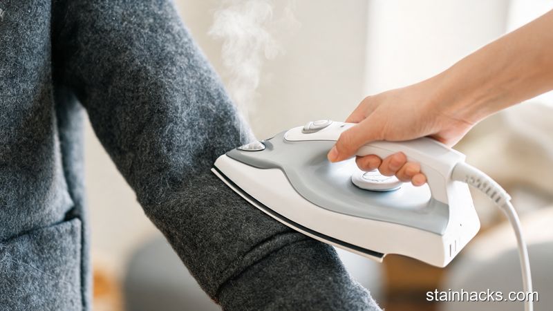 低温蒸汽熨斗轻熨厚外套去除残留樟脑丸味